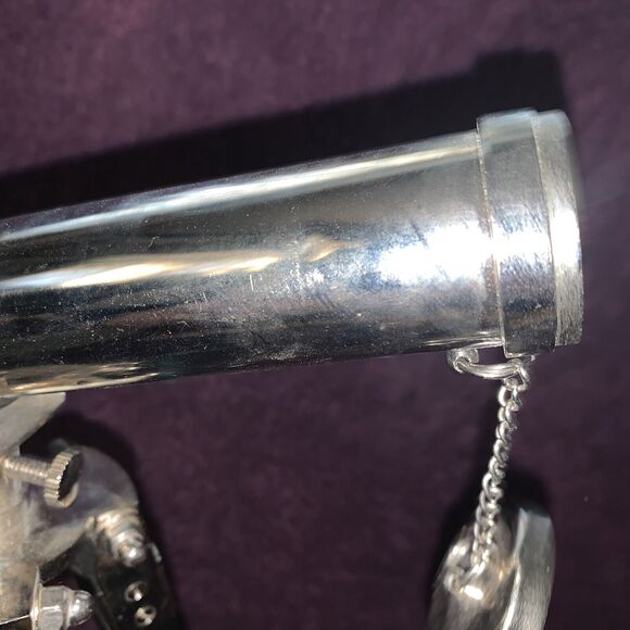 Working Antique Design Table Top Decor Black Tripod with Telescope Stand - Picture 5 of 10